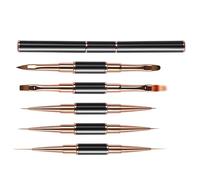 Kit De Pinceaux À Ongles Lot De 5 Stylos Dotting Double Embout