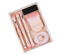 Kit de pinceaux de maquillage avec tampon de poudre, poudre, correcteur, fard à paupières, applicateur de fard à paupières, cadeau de Saint-Valentin, kit de pinceaux de maquillage, avec tampon de
