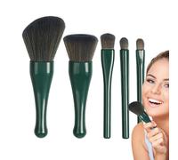 Kit De Pinceaux De Maquillage De Voyage,Set De Brosses À Maquillage Nomade - Applicateur Cosmétique Rétractable Pour Correcteur Fard À Lèvres Poudre Libre Fards À Paupières
