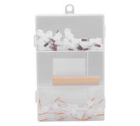 Kit de pinceaux de rechange pour vernis à ongles, manche en bois à double extrémité, ensemble de pinceaux pour nail art avec 40 têtes interchangeables pour les artistes