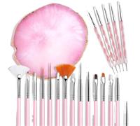 Kit de pinceaux for Nail Art, stylos à points | Formes/tailles de pointes variées, ensemble de démarrage complet, utilisation maison/salon/cadeau