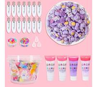 Kit de pinces à cheveux à faire soi-même, colle crème avec résine, accessoires mignons de dessin animé pour filles, femmes, épingles à cheveux colorées en métal, loisirs créatifs, épingle à cheveux