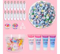 Kit de pinces à cheveux à faire soi-même, colle crème avec résine, accessoires mignons de dessin animé pour filles, femmes, épingles à cheveux colorées en métal, loisirs créatifs, épingle à cheveux
