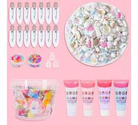 Kit de pinces à cheveux à faire soi-même, colle crème avec résine, accessoires mignons de dessin animé pour filles, femmes, épingles à cheveux colorées en métal, loisirs créatifs, épingle à cheveux