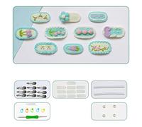 Kit de pinces à cheveux en crochet pour bébé fille - Barrettes à cheveux faites à la main - Cadeau pour les débutants