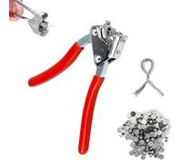 Kit de Pinces à Plomber, Set de Pinces à Plomber en Acier, Suite de Plombs, avec 80 Fils de Plombage 170mm, Acier 80 Pièces Ø 8, Ø 10 Joints Ronds, pour la Logistique, Compteurs D'eau