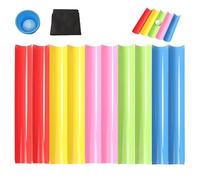 Kit de pipeline de construction d'équipe - Jeu de groupe de 10 pièces | Coopération d'équipe | Demi-tubes de 30 à 50 cm avec sac de rangement pour balles de golf, activités d'entraînement d'aventure