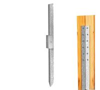Kit de piquets de clôture en acier - paris de clôture en métal | Pièces de terre robustes, piquets en acier de calibre lourd, piquets d'ancrage de clôture, pointes épaisses, de A