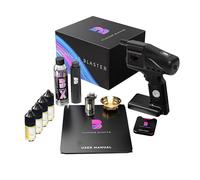 Flavour Blaster Kit de pistolet à bulles et à fumée | Machine à cocktail à fumer Arômes et bulles comestibles | Pistolet à bulles pour rehausser les boissons et les aliments avec des nuages riches en