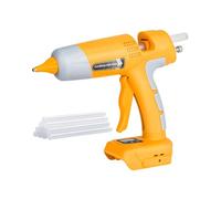 Kit de pistolet à colle chaude sans fil pour Dewalt 20 V 60 V, pistolet à colle numérique LED avec 10 bâtons de colle chaude de 0,43" pour les réparations domestiques, l'art et l'artisanat (piles non