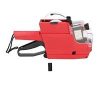 Kit de Pistolet à étiquettes de Prix à 2 Lignes et 10 Chiffres, avec Rouleau Encreur, pour Magasin de Détail, Bureau, pour L'organisation (rouge)