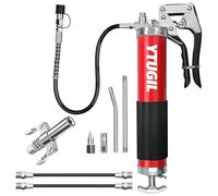 Kit de pistolet à graisse 8000 PSI - Pistolet à graisse haute pression avec tuyau, raccord rapide, pointe d'aiguille - Compatible avec cartouche 400 cc connecteur renforcé - Accessoire de pistolet