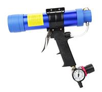 Kit de pistolet à mastic à colle de verre pneumatique 310 ml, pistolet à air à cartouche de pistolet à calfeutrer pour mastic à colle de verre réglable, pistolets à calfeutrer à main