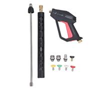 KIT de Pistolet de Lavage à Haute Pression, Structure Robuste, Facile à Changer pour l'arrosage des installations de Lavage de Voiture, Salle de Bain et Cuisine
