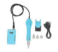 Kit de Pistolet Thermique, Mini Pistolet Thermorétractable avec 3 Buse écran LCD 700 W Mini Pistolet Thermorétractable Portable 100-480 °C Réglable (Prise UE 220V)