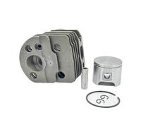 Kit de Piston 46 mm 45 mm Compatible avec des modèles de tronçonneuse à gaz similaires à 51 55 Rancher Garden Power Tools Remplacement Part 503 60 91 71(HUS 55 46mm)
