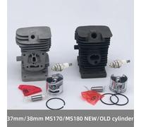Kit de Piston cylindre d'alésage 37mm 38mm adapté pour Stihl, nouveau MS170 MS180 170 180 MS171 MS181 MS 171 181 MS181C, pièces de tronçonneuse à gaz de jardin NEW 37mm MS170