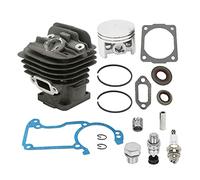 Kit de Piston Cylindre de tronçonneuse de 44,7 mm pour Stihl 026 MS260 026PRO, Pièces de Rechange avec Joint d'étanchéité à l'huile roulement à Aiguilles Bougie d'allumage et Valve de décompression