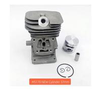 Kit de piston de cylindre d'alésage 38 mm 37 mm adapté aux nouvelles pièces de tronçonneuse à essence de jardin MS170 MS180 170 180 MS171 MS181 MS 171 181 MS181C(NEW MS170 37mm)