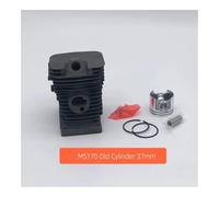 Kit de piston de cylindre d'alésage 38 mm 37 mm adapté aux nouvelles pièces de tronçonneuse à essence de jardin MS170 MS180 170 180 MS171 MS181 MS 171 181 MS181C(MS170 37mm)
