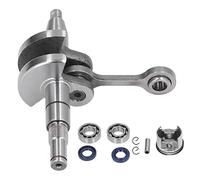 Kit de Piston de Vilebrequin à Manivelle 37 Mm en Acier Allié à Capacité de Roulement élevée pour Tronçonneuse à Chaîne de Remplacement pour Tronçonneuse MS170 017