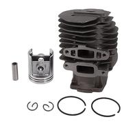 Kit de piston et de cylindre Pièces de rechange d'assemblage de piston de cylindre de haute dureté de 44 mm pour tronçonneuse, scie électrique, matériau en aluminium durable