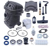 Kit de piston pour tronçonneuse Stihl 023/025/MS230/MS250 42,5 mm avec cylindre, piston, goupille, anneaux, clips, couvercle inférieur, roulement à aiguilles, soufflet d'admission d'air, roulements de