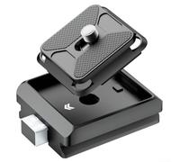 Kit de plaque à dégagement rapide pour trépied d'appareil photo, support de conversion rapide en alliage d'aluminium avec silicone, capacité de charge de 20 kg, accessoire compact pour photographes,