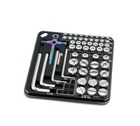 Kit de plaque de stockage de vis et de clé pour appareil photo reflex numérique Le noir