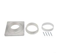 Kit de plaque murale à connexion rapide compatible avec les tuyaux d'aération flexibles de 10,2 cm ou pour une utilisation résidentielle