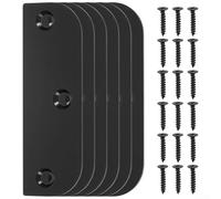 Kit de plaques de remplissage de charnière de porte en acier inoxydable | 8,9 cm pour couvercle de bord avec finition bronze huilé | Comprend 6 ébauches et vis pour réparation d'espace de cadre et