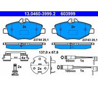 Kit De Plaquettes De Frein, Frein À Disque 13.0460-3999.2 ATE Pour MERCEDES-BENZ