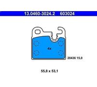 Kit de plaquettes de frein, frein à disque ATE 13.0460-3024.2 pour 5 2.8 1975-