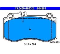 Kit de plaquettes de frein, frein à disque ATE 13.0460-4863.2 pour CLS 3 2013-