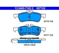 Kit de plaquettes de frein, frein à disque ATE 13.0460-7162.2 34211503077 342121