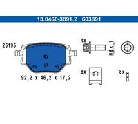 Kit de plaquettes de frein, frein à disque ATE pour CORSA F (P2JO) 1.2 2019-