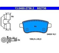 Kit de plaquettes de frein, frein à disque ATE pour FLUENCE (L3_) 1.6 2012-2014