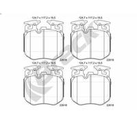 Kit de plaquettes de frein, frein à disque BRECK 22618 00 551 00 pour 5 2 2016-