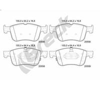 Plaquettes de frein 20556 00 701 00 BRECK pour FORD FOCUS IV A trois volumes