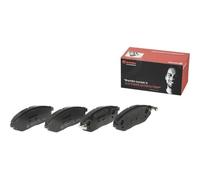 Kit de plaquettes de frein, frein à disque BREMBO P 10 064 Essieu avant avec indicateur d'usure