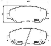 Kit de plaquettes de frein, frein à disque BREMBO P 28 035 pour PILOT 3.5 2002-
