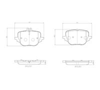 Kit de plaquettes de frein, frein à disque BREMBO P 50 169 CLASSE S 2.9 2020-