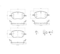 Kit de plaquettes de frein, frein à disque BREMBO P 50 173 pour CLE 2 2024-