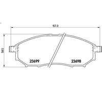 Brembo P56058 Plaquettes de Frein Avant