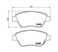 Kit de plaquettes de frein, frein à disque BREMBO P 59 051X convient pour