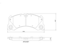 Kit de plaquettes de frein, frein à disque BREMBO P 65 046 pour MACAN 3 2014-