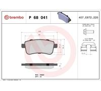 Kit de plaquettes de frein, frein à disque BREMBO P 68 041 pour CLIO V 1 2020-
