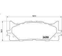 Kit de plaquettes de frein, frein à disque BREMBO P 83 117 pour ES 2.5 2012-