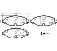Kit de plaquettes de frein, frein à disque BREMBO P 85 147E pour A3 2 2012-2017