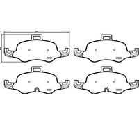 Kit de plaquettes de frein, frein à disque BREMBO P 85 160X pour TT 1.8 2015-